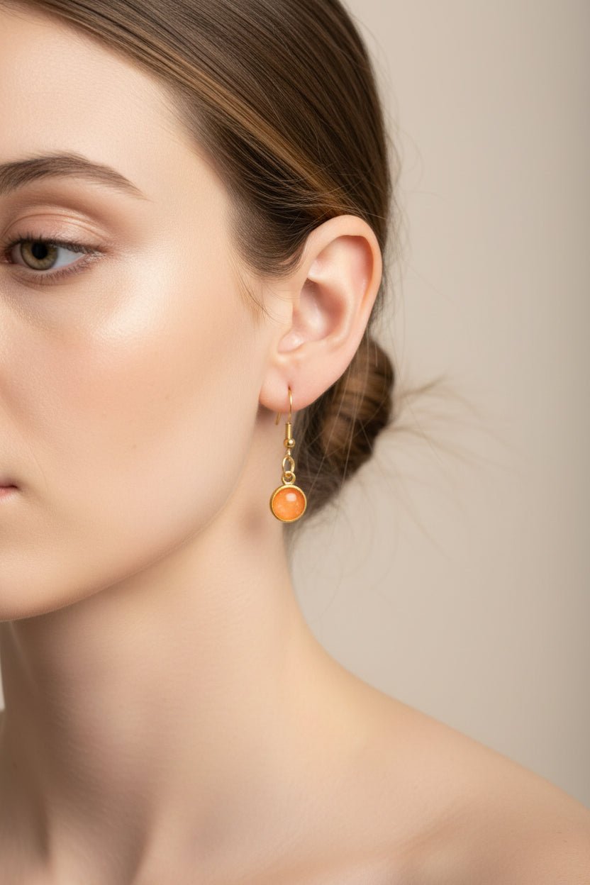 Sunset Glow Resin Drop Earrings