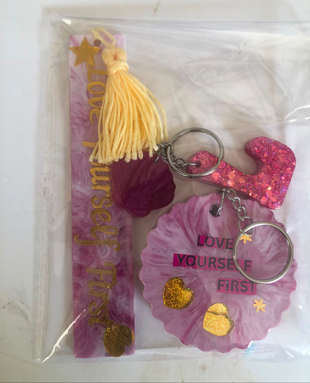 Love Yourself First resin gift set - front view