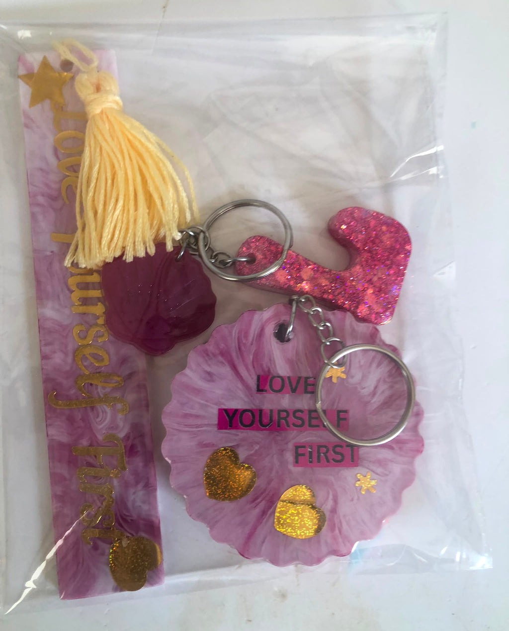 Love Yourself First resin gift set - detail view