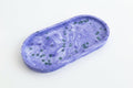 Purple Marble Resin Tray