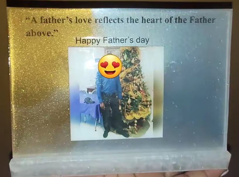 Fully Customized Resin Photo Plaque
