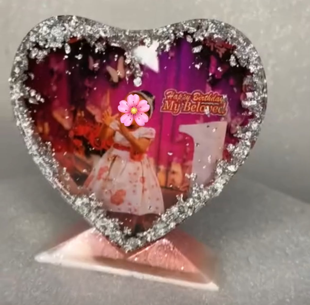 Small Fully Customized Resin Photo Plaque