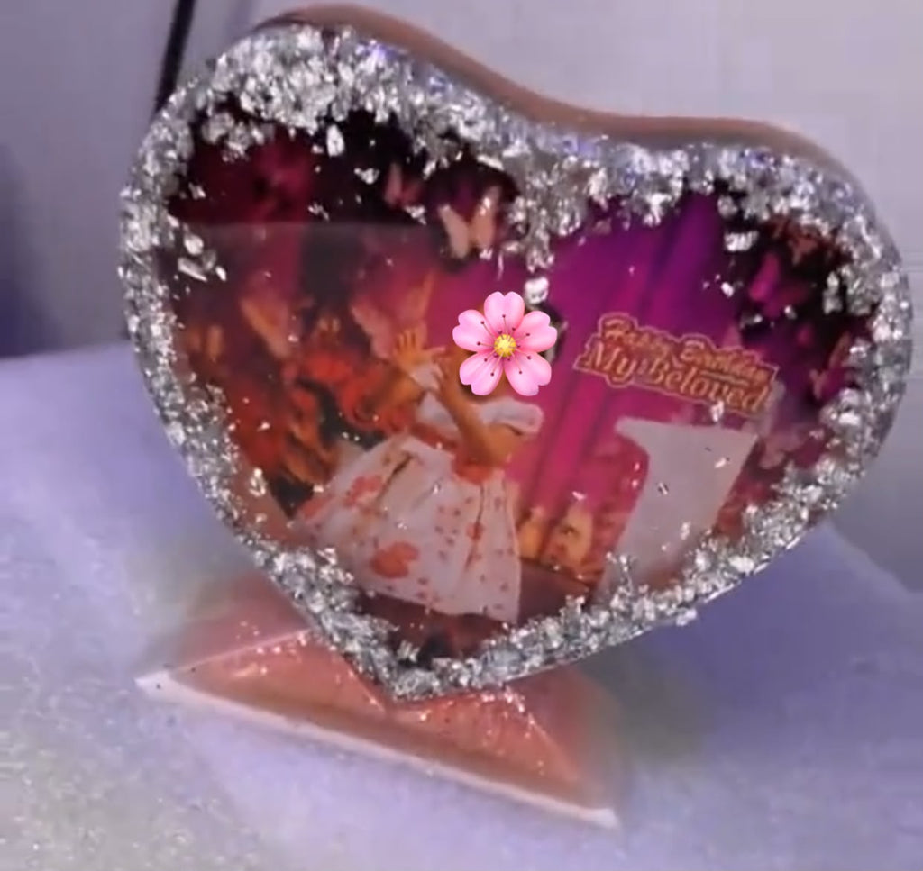 Small Fully Customized Resin Photo Plaque