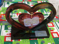 Handcrafted Double Heart Resin Keepsake – The Perfect Gift for Mom
