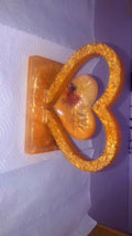 Handmade Resin "Trust in the Lord" Heart Keepsake with Gold Leaf